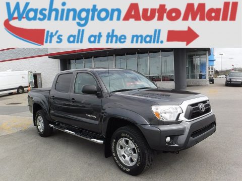 Magnetic Gray Metallic Toyota Tacoma V6 SR5 Double Cab 4x4.  Click to enlarge.