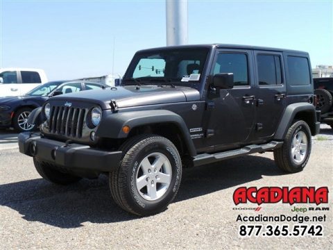 Granite Crystal Metallic Jeep Wrangler Unlimited Sport 4x4.  Click to enlarge.