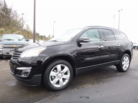 Mosaic Black Metallic Chevrolet Traverse LT AWD.  Click to enlarge.