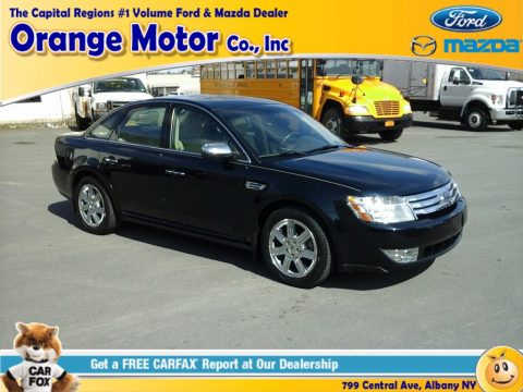 Dark Ink Blue Metallic Ford Taurus Limited.  Click to enlarge.