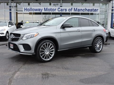 Palladium Silver Metallic Mercedes-Benz GLE 450 AMG 4Matic Coupe.  Click to enlarge.