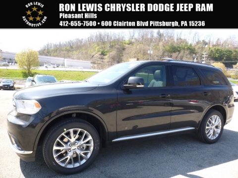 Brilliant Black Crystal Pearl Dodge Durango Limited AWD.  Click to enlarge.