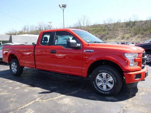 Race Red Ford F150 XL SuperCab 4x4.  Click to enlarge.
