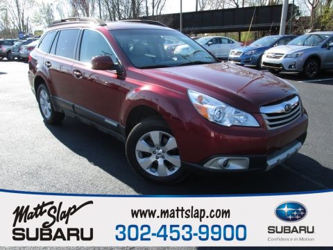 Ruby Red Pearl Subaru Outback 2.5i Limited Wagon.  Click to enlarge.
