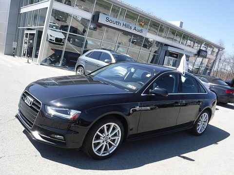 Mythos Black Metallic Audi A4 2.0T Premium Plus quattro.  Click to enlarge.