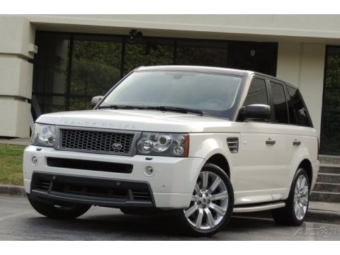 Alaska White Land Rover Range Rover Sport Supercharged.  Click to enlarge.