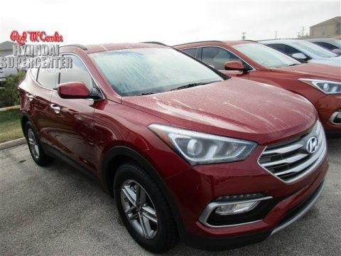 Serrano Red Hyundai Santa Fe Sport FWD.  Click to enlarge.