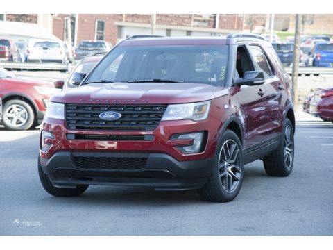 Ruby Red Metallic Tri-Coat Ford Explorer Sport 4WD.  Click to enlarge.