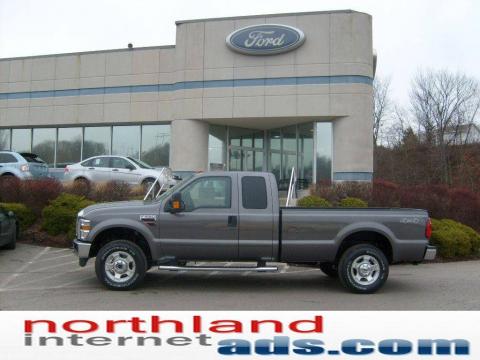 Sterling Grey Metallic Ford F250 Super Duty XLT SuperCab 4x4.  Click to enlarge.
