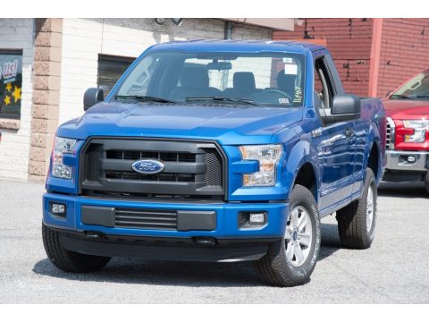 Blue Flame Ford F150 XL Regular Cab 4x4.  Click to enlarge.