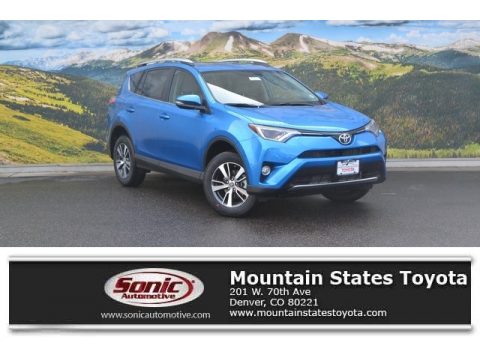 Electric Storm Blue Toyota RAV4 XLE AWD.  Click to enlarge.