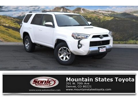 Super White Toyota 4Runner Trail 4x4.  Click to enlarge.