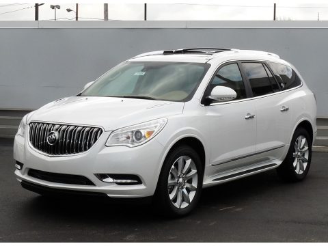 White Frost Tricoat Buick Enclave Premium AWD.  Click to enlarge.