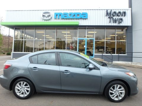 Dolphin Gray Mica Mazda MAZDA3 i Touring 4 Door.  Click to enlarge.