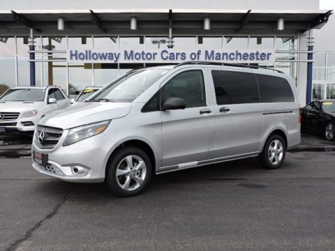 Brilliant Silver Metallic Mercedes-Benz Metris Passenger Van.  Click to enlarge.