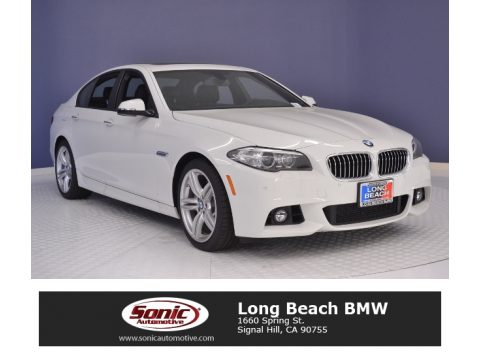 Alpine White BMW 5 Series 535i Sedan.  Click to enlarge.