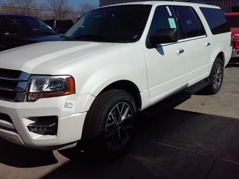 White Platinum Metallic Tricoat Ford Expedition EL XLT.  Click to enlarge.
