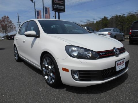 Candy White Volkswagen GTI 4 Door Wolfsburg Edition.  Click to enlarge.