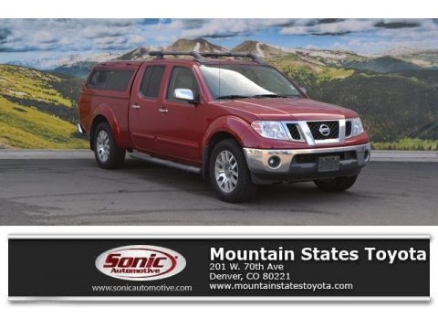 Red Brick Nissan Frontier SL Crew Cab 4x4.  Click to enlarge.