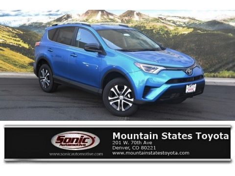 Electric Storm Blue Toyota RAV4 LE AWD.  Click to enlarge.