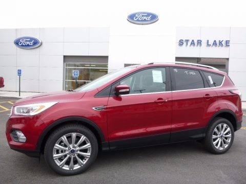 Ruby Red Ford Escape Titanium 4WD.  Click to enlarge.