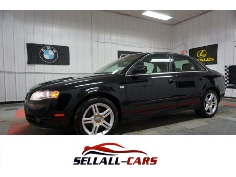 Brilliant Black Audi A4 2.0T quattro Sedan.  Click to enlarge.