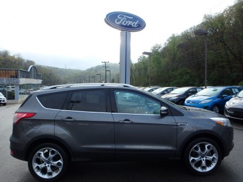 Sterling Gray Metallic Ford Escape Titanium 2.0L EcoBoost 4WD.  Click to enlarge.
