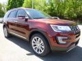 Front 3/4 View of 2016 Ford Explorer Limited 4WD #8
