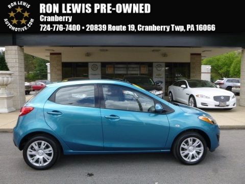 Aquatic Blue Mica Mazda MAZDA2 Sport.  Click to enlarge.