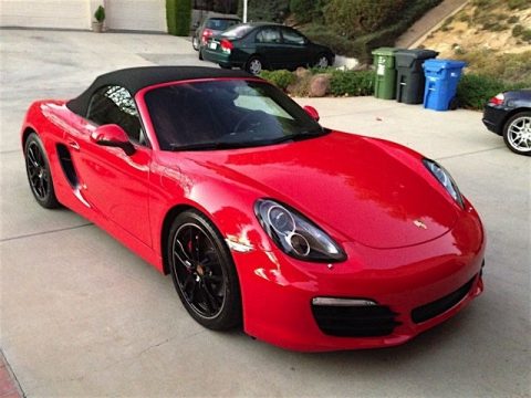 Guards Red Porsche Boxster S.  Click to enlarge.