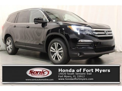 Crystal Black Pearl Honda Pilot EX-L AWD.  Click to enlarge.