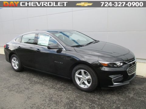 Mosaic Black Metallic Chevrolet Malibu LS.  Click to enlarge.