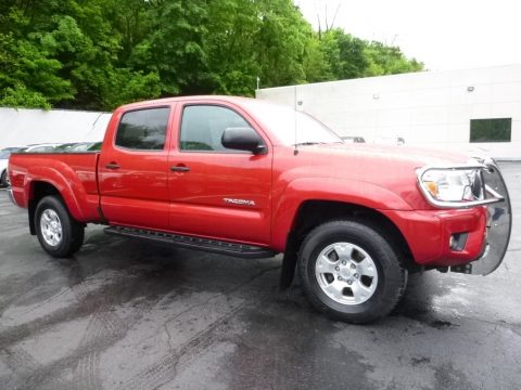 Barcelona Red Metallic Toyota Tacoma V6 SR5 Double Cab 4x4.  Click to enlarge.