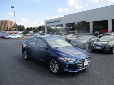 Lakeside Blue Hyundai Elantra Limited.  Click to enlarge.