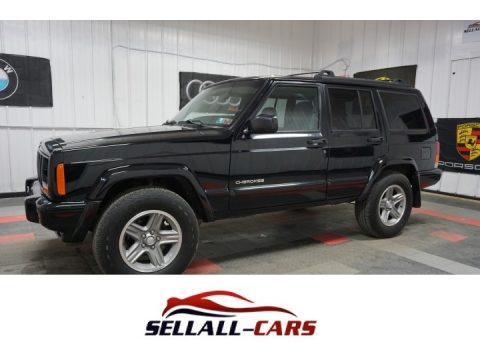 Black Jeep Cherokee Sport 4x4.  Click to enlarge.