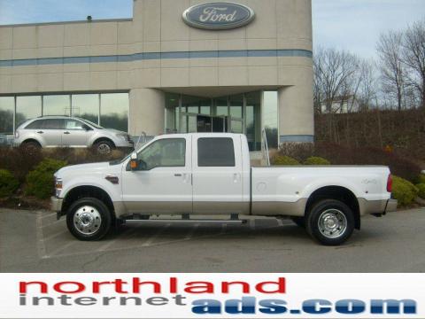 Oxford White Ford F450 Super Duty King Ranch Crew Cab 4x4.  Click to enlarge.