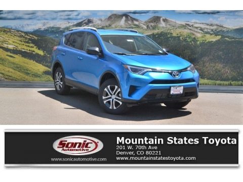 Electric Storm Blue Toyota RAV4 LE AWD.  Click to enlarge.