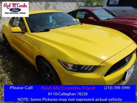 Triple Yellow Tricoat Ford Mustang EcoBoost Coupe.  Click to enlarge.