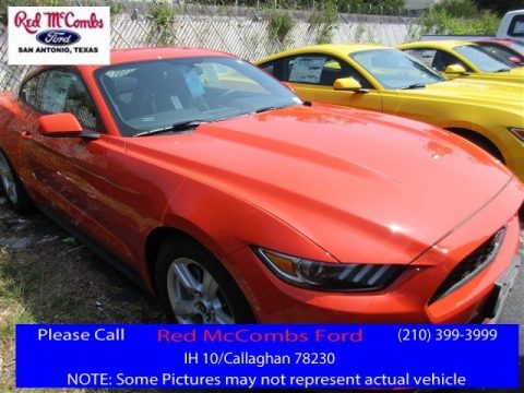 Competition Orange Ford Mustang V6 Coupe.  Click to enlarge.