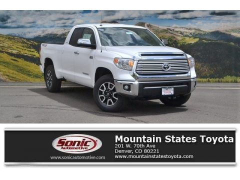 Super White Toyota Tundra Limited Double Cab 4x4.  Click to enlarge.