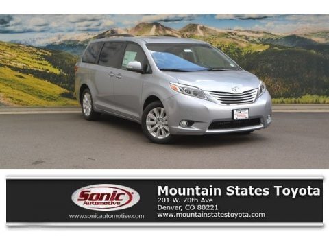 Silver Sky Metallic Toyota Sienna Limited AWD.  Click to enlarge.