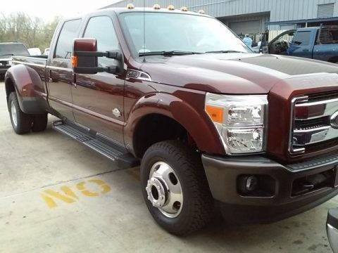 Bronze Fire Metallic Ford F350 Super Duty  King Ranch Crew Cab 4x4 DRW.  Click to enlarge.