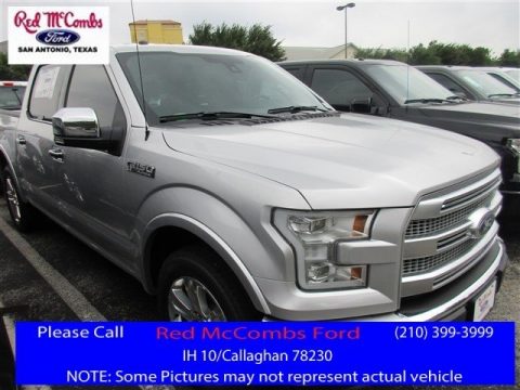 Ingot Silver Ford F150 Platinum SuperCrew.  Click to enlarge.