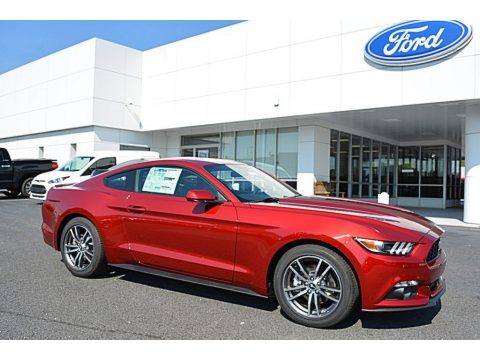 Ruby Red Metallic Ford Mustang EcoBoost Coupe.  Click to enlarge.