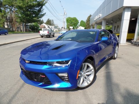 Hyper Blue Metallic Chevrolet Camaro SS Coupe.  Click to enlarge.