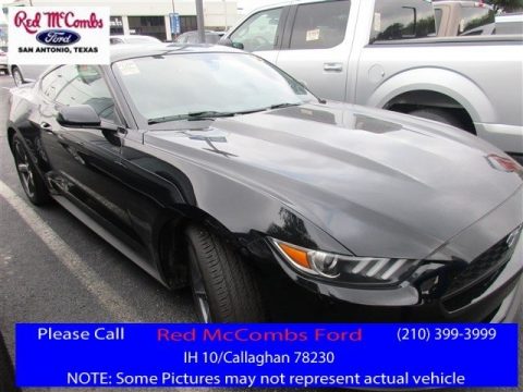 Black Ford Mustang V6 Coupe.  Click to enlarge.