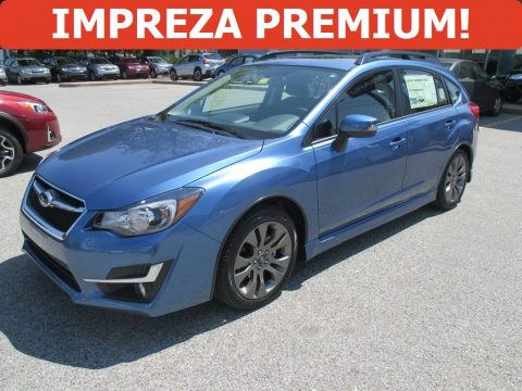 Quartz Blue Pearl Subaru Impreza 2.0i Premium 4-door.  Click to enlarge.