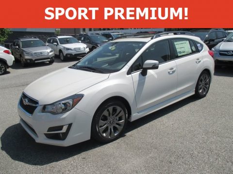 Crystal White Pearl Subaru Impreza 2.0i Sport Premium.  Click to enlarge.