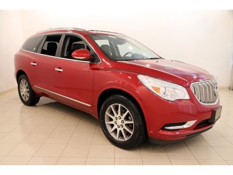 Crystal Red Tintcoat Buick Enclave Leather AWD.  Click to enlarge.