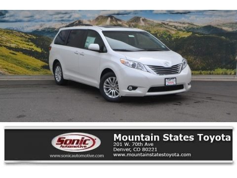 Blizzard Pearl Toyota Sienna XLE Premium.  Click to enlarge.